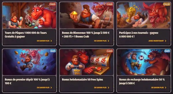 Dragonia casino login à France